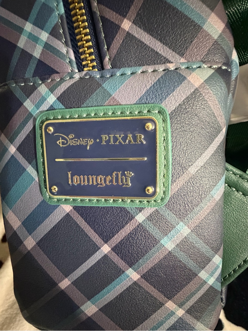 Loungefly Navy & Teal Butterfly Patch Mini Backpack - Picture 2 of 5